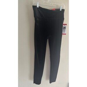 NWT - Andrew Marc Black Velour Size M Pull On Leggings Velvet